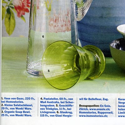 Magazin Stil, NZZ am Sonntag 2012_04_22 vase von homestories 