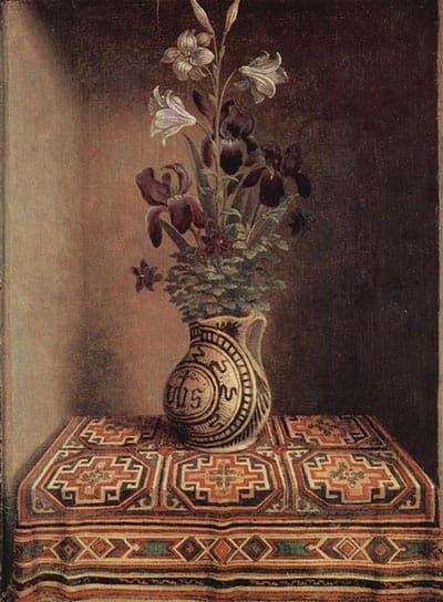 Hans Memling, Stilleben mit Blumen, ca 1480